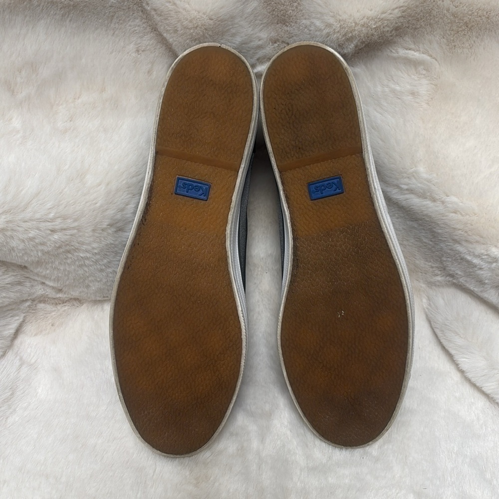 Keds Women's grey satin and leather  Sneakers - Picture 9 of 10
